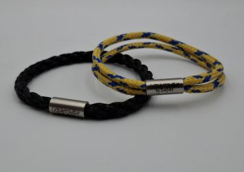 set of 2 bracelets Small, Black and Orange